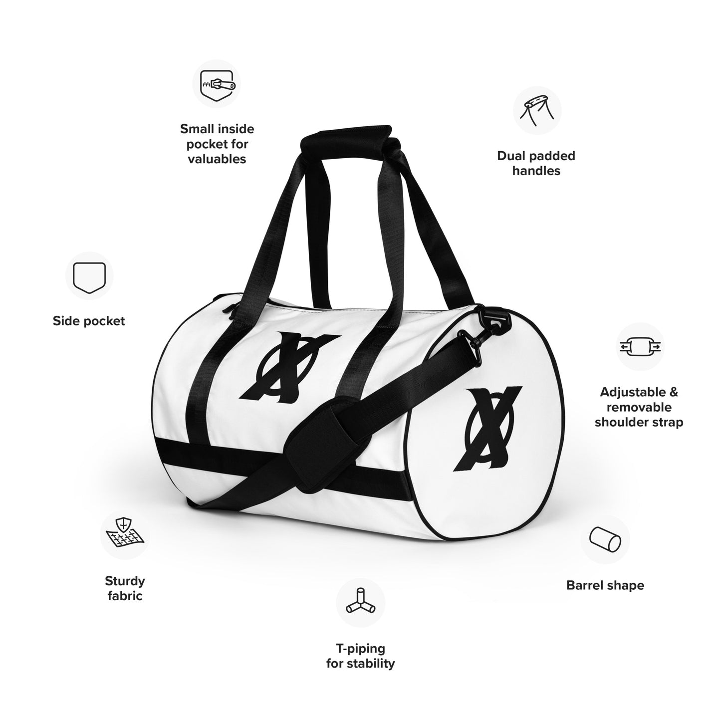 All-over print gym bag